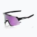 Slnečné okuliare 100% S3 polished black/hiper polarized lavender mirror