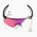 Slnečné okuliare 100% Aerocraft gloss black/purple mirror photochromic 3