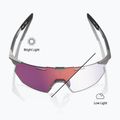 Slnečné okuliare 100% Hypercraft SQ gloss light grey/rose gold mirror photochromic 3
