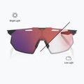 Slnečné okuliare 100% Hypercraft SQ gloss light grey/rose gold mirror photochromic 4