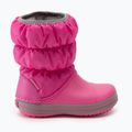 Detské snehové topánky Crocs Winter Puff electric pink/light grey 2