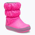 Detské snehové topánky Crocs Winter Puff electric pink/light grey 8