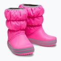 Detské snehové topánky Crocs Winter Puff electric pink/light grey 12