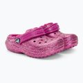 Detské žabky Crocs Classic Lined Glitter Clog fuchsia fun/multi 5