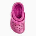 Detské žabky Crocs Classic Lined Glitter Clog fuchsia fun/multi 7