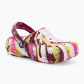 Detské žabky Crocs Classic Lined Marbled Clog electric pink/multi 2