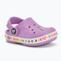 Detské šľapky Crocs Bayaband Charm Band Clog Toddler orchid