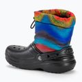 Detské snehule Crocs Classic Lined Spray Dye Boot black/multi 3