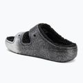 Crocs Classic Cozzzy Glitter Sandal black/silver žabky 3