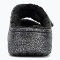 Crocs Classic Cozzzy Glitter Sandal black/silver žabky 6