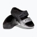 Crocs Classic Cozzzy Glitter Sandal black/silver žabky 10