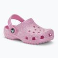 Šľapky detské ,sandále, Crocs Classic Glitter Clog T flamingo 2