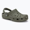 Šľapky Crocs Classic Crocskin dusty olive 2