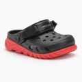 Detské šľapky Crocs Duet Max II Clog Toddler black/varsity red