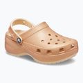 Dámske šľapky Crocs Classic Platform Glitter shitake 9