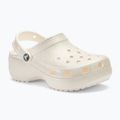 Dámske šľapky Crocs Classic Platform Glitter chalk 2