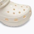 Dámske šľapky Crocs Classic Platform Glitter chalk 8