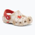 Detské žabky Crocs Classic Heart Print Clog sandstone 2