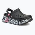 Dámske nazúvaky SKECHERS JGoldcrown Max Cushioning Foamies Love True black 2