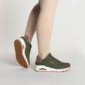 Dámske topánky SKECHERS Uno Shimmer Away olive/rose gold/mesh 2