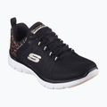 Dámske topánky SKECHERS Flex Appeal 4.0 Wild Ballad black/leopard 2