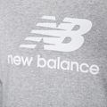 Dámska tréningová mikina New Balance Essentials Stacked Logo French Terry Hoodie sivá NBWT31533 7