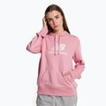 Dámska tréningová mikina New Balance Essentials Stacked Logo French Terry Hoodie pink WT31533HAO