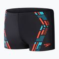 Pánske plavecké šortky Speedo Tech Print black/orange 10