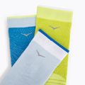 HOKA Crew Run Sock 3 páry diva blue/ice water/evening primrose bežecké ponožky 8