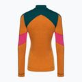 Dámska termoaktívna mikina Smartwool Merino Baselayer Colorblock 1/4 Zip Boxed marmalade heather 4