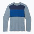 Pánska termoaktívna mikina Smartwool Thermal Merino Baselayer Colorblock Crew Boxed pewter blue 3