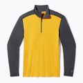 Pánske termoaktívne tričko Smartwool Merino 250 Baselayer 1/4 Zip s dlhým rukávom charcoal honey gold 3