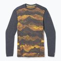 Pánska termoaktívna mikina Smartwool Merino 250 Baselayer Crew Boxed charcoal mtn scape 6