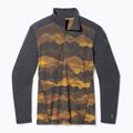 Pánske termoaktívne tričko Smartwool Merino 250 Baselayer 1/4 Zip boxed s dlhým rukávom charcoal mtn scape 3