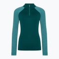 Dámska termoaktívna mikina Smartwool Classic Thermal Merino Baselayer 1/4 Zip Boxed emerald 3