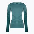 Dámska termoakčná mikina Smartwool Intraknit Thermal Merino Baselayer Pattern Crew cascade 3