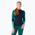 Dámska termoakčná mikina Smartwool Intraknit Thermal Merino Baselayer Colorblock 1/4 Zip navy
