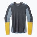 Pánske termoaktívne tričko Smartwool Intraknit Thermal Merino Baselayer Colorblock Crew charcoal s dlhým rukávom 3
