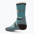 Dámske trekingové ponožky Smartwool Hike Light Cushion Under The Stars Crew kaskádovo zelené 2