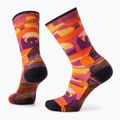 Dámske trekingové ponožky Smartwool Hike Light Cushion Bear Country Print Crew orange rust 6