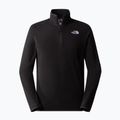 Pánska fleecová mikina The North Face 100 Glacier 1/4 Zip black