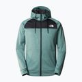 Pánska trekingová mikina The North Face Reaxion Fleece F/Z Hoodie dark sage heather/asphalt grey 4