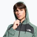 Pánska trekingová mikina The North Face Reaxion Fleece F/Z Hoodie dark sage heather/asphalt grey 3