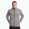 Pánska fleecová mikina The North Face 100 Glacier Full Zip medium grey heather