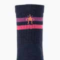 Dámske trekingové ponožky Smartwool Hike Light Cushion Tube Stripe Crew deep navy/power pink 3