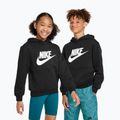 Detská mikina Nike Club Fleece Hoodie black/white