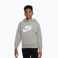 Detská mikina Nike Club Fleece Hoodie dark grey heather/white