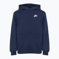 Detská mikina Nike Sportswear Club Fleece midnight navy/white