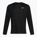 Pánske bežecké tričko s dlhým rukávom Nike Miler Dri-Fit UV black