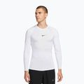 Pánske tréningové tričko longsleeve Nike Pro Dri-Fit Tight Fitness white/black